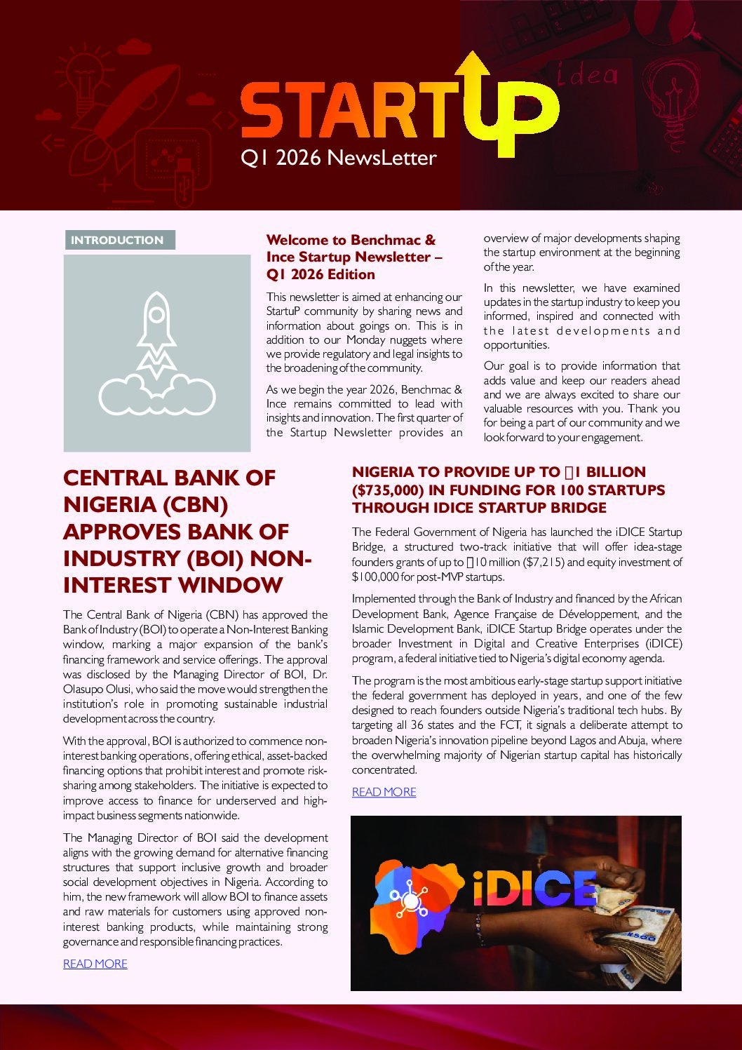 H1 STARTUP NEWSLETTER FOR 2026